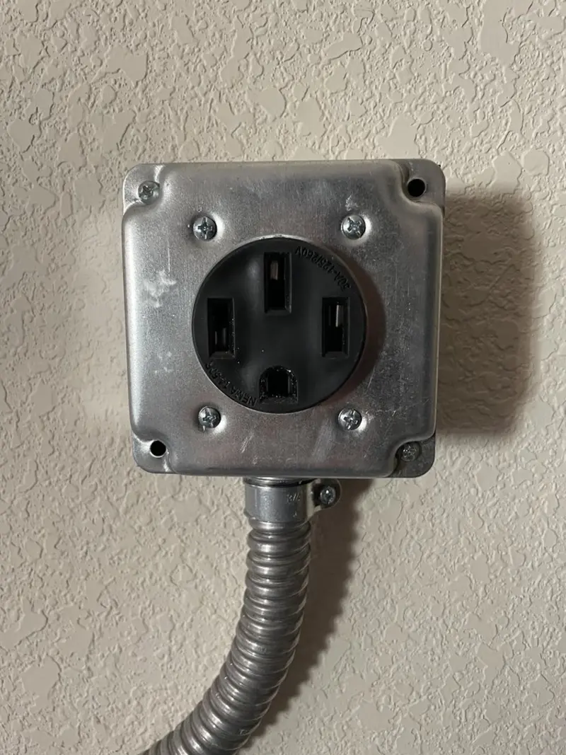 NEMA 14-50 outlet installed for Smart Home Electrical in Litchfield
